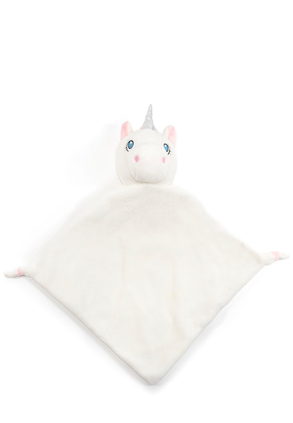 Embroidered White Unicorn Blankie Comforter Cubbies