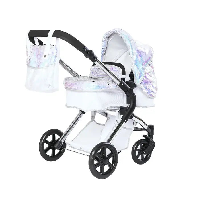 Roma Polly Single Dolls Pram - Mermaid Design Baby Stroller age 3-5y