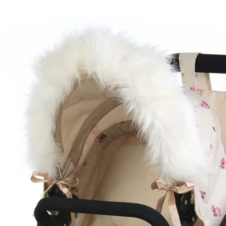 Roma Dolls Pram Hood Fur ( for all doll prams )
