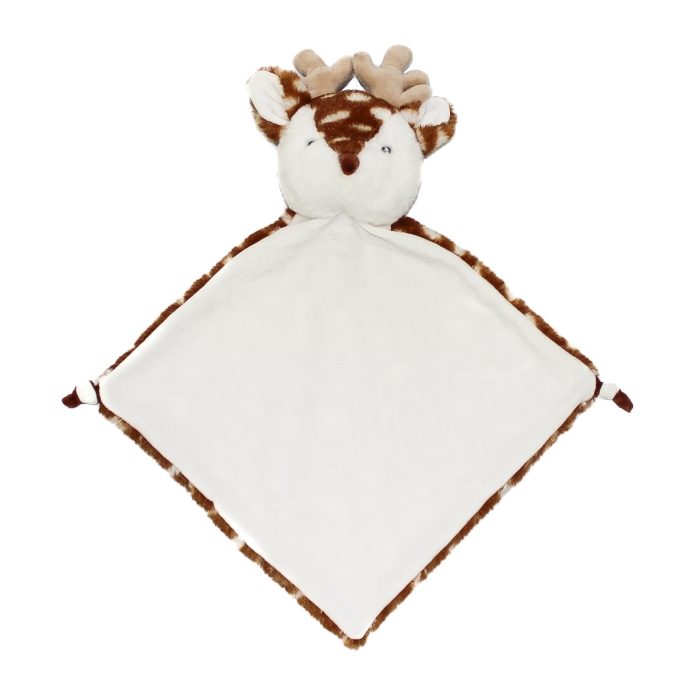 Embroidered SNOWFLAKE Deer Blankie Comforter Safe for all Ages