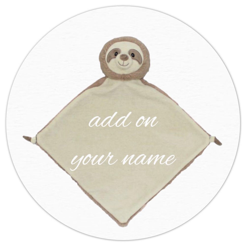 Personalised Clingy Sloth Blankie Comfort