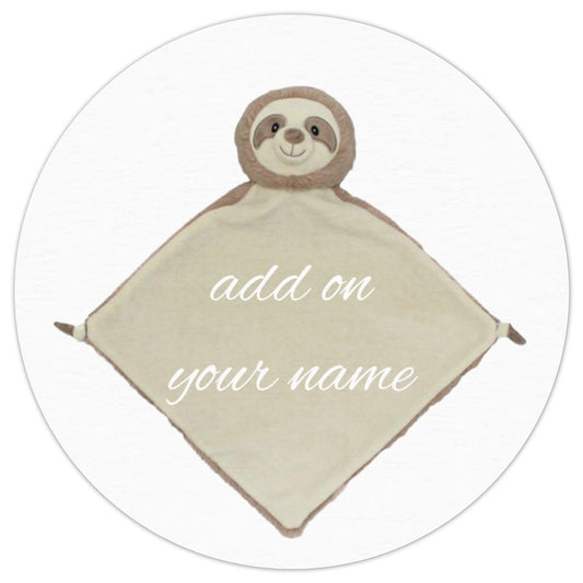 Personalised Clingy Sloth Blankie Comfort